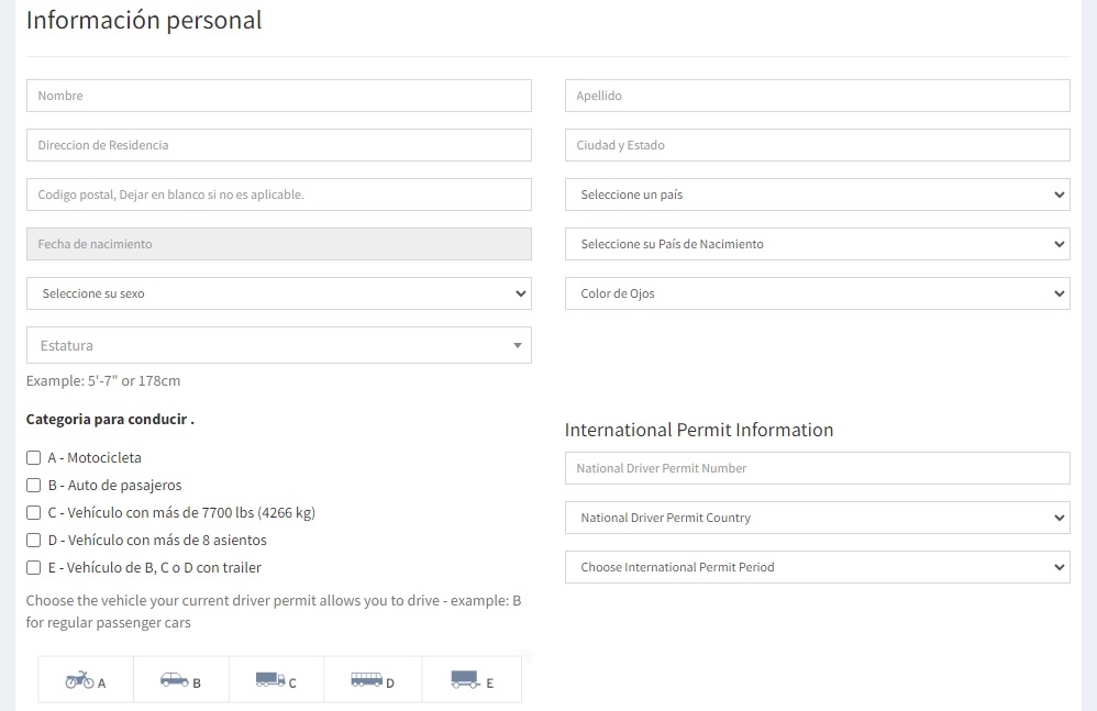 Solicitar la licencia de conducir internacional online, International Driver's Document (IDP